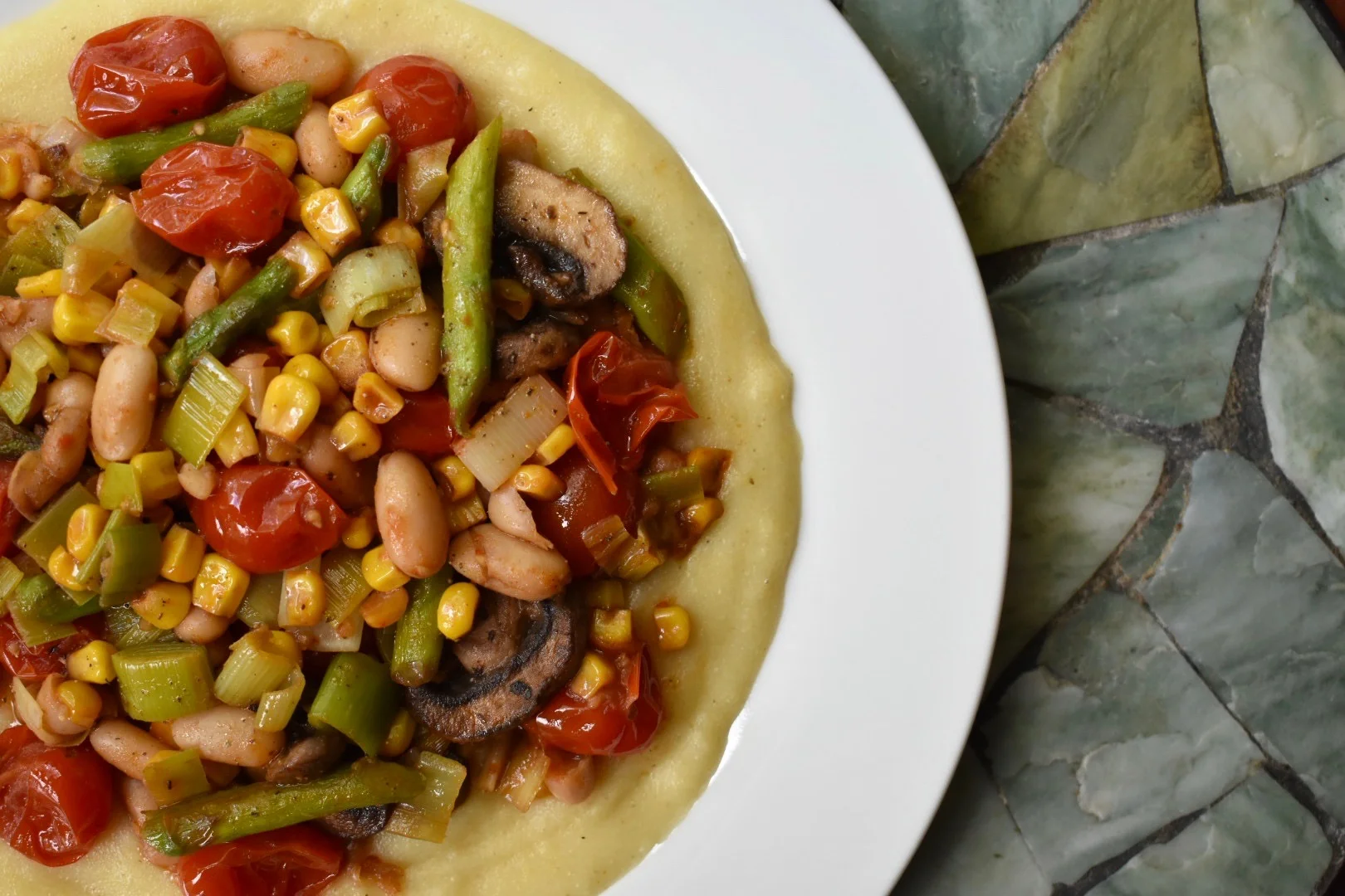 Vegetable Polenta Bowl
