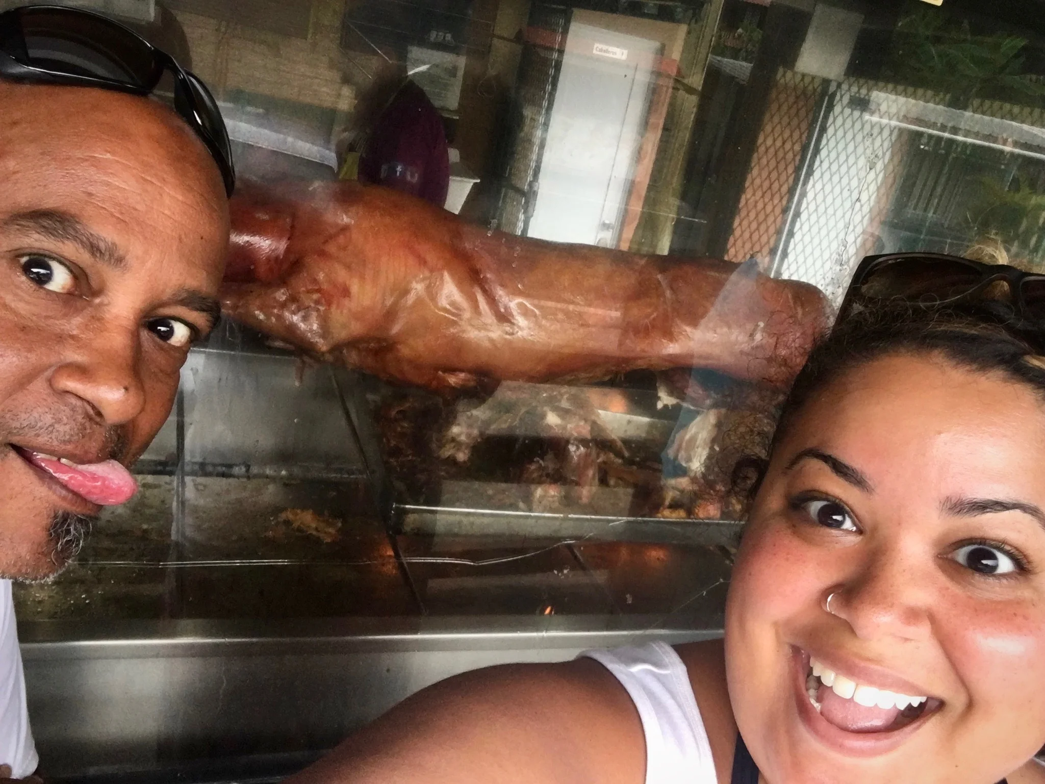 We’re both pretty pumped about this hog.