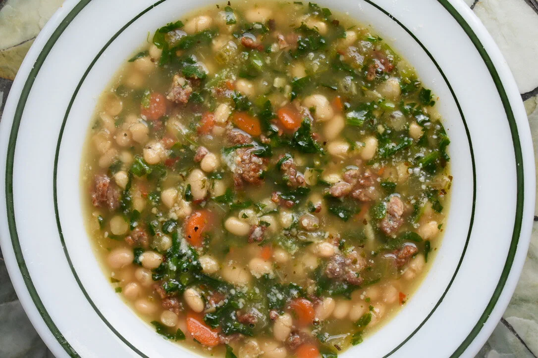 Navy Bean and Sausage Soup