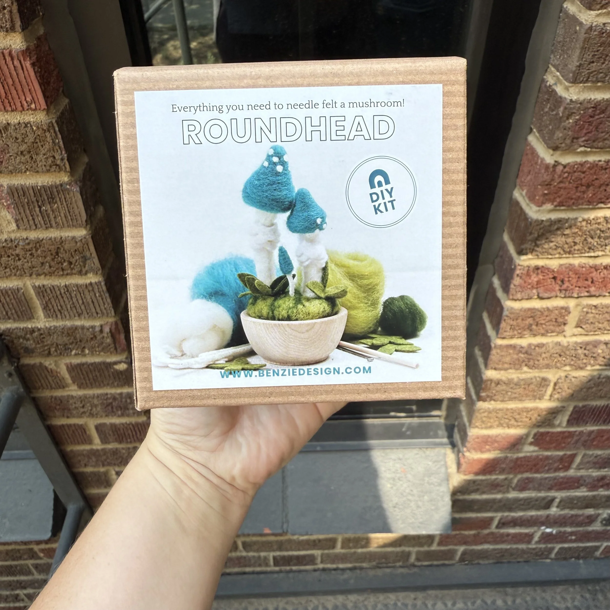 Needle Felting Kit Blue Roundhead | Benzie Design