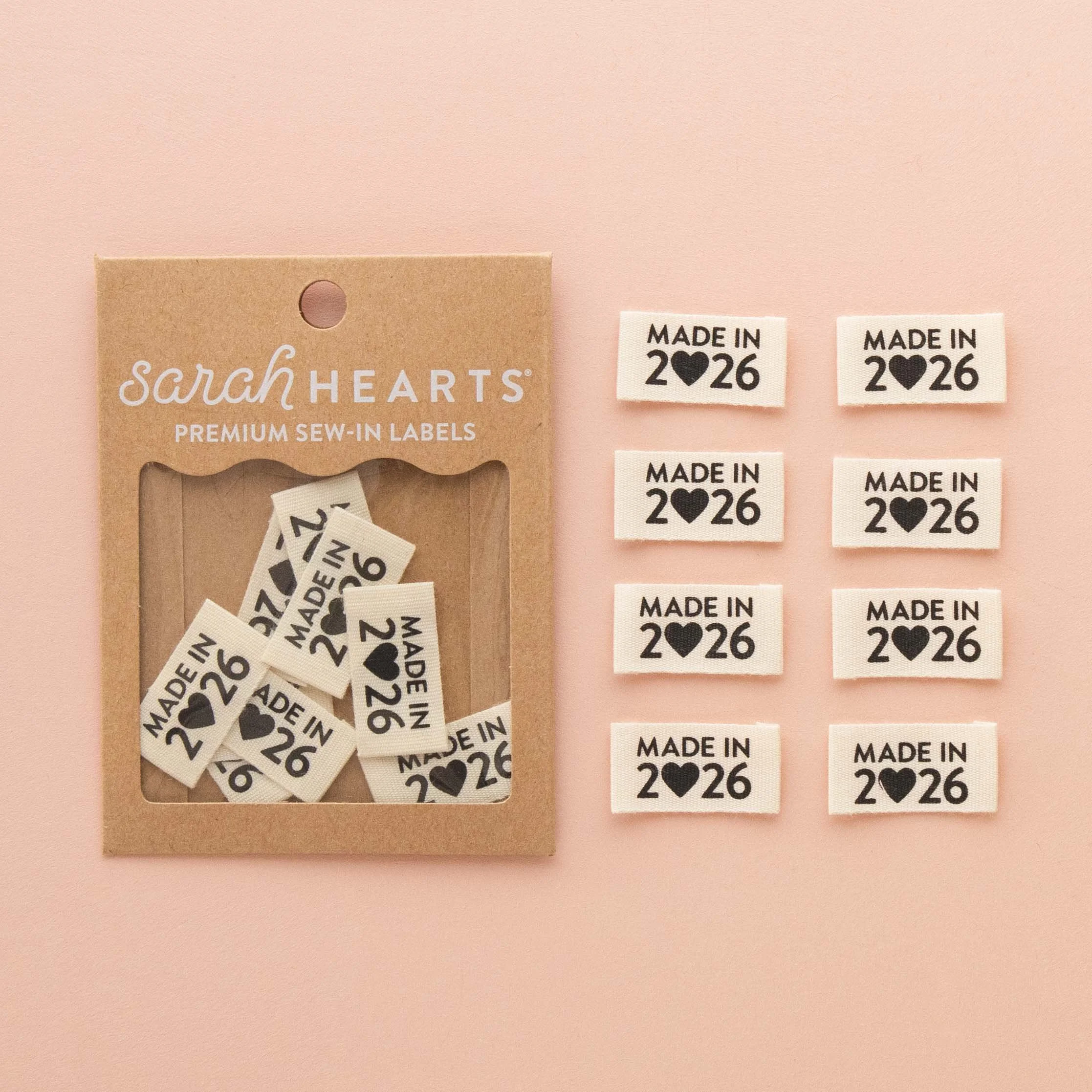 'Made In 2026' Sew-In Tags | Sarah Hearts