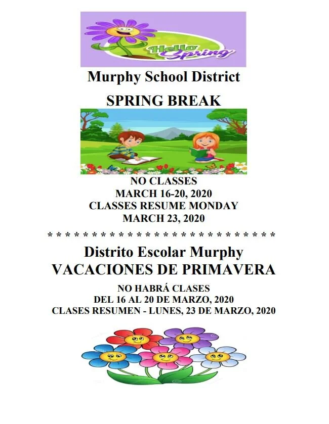 No School! Spring Break! — Murphy Elementary School District