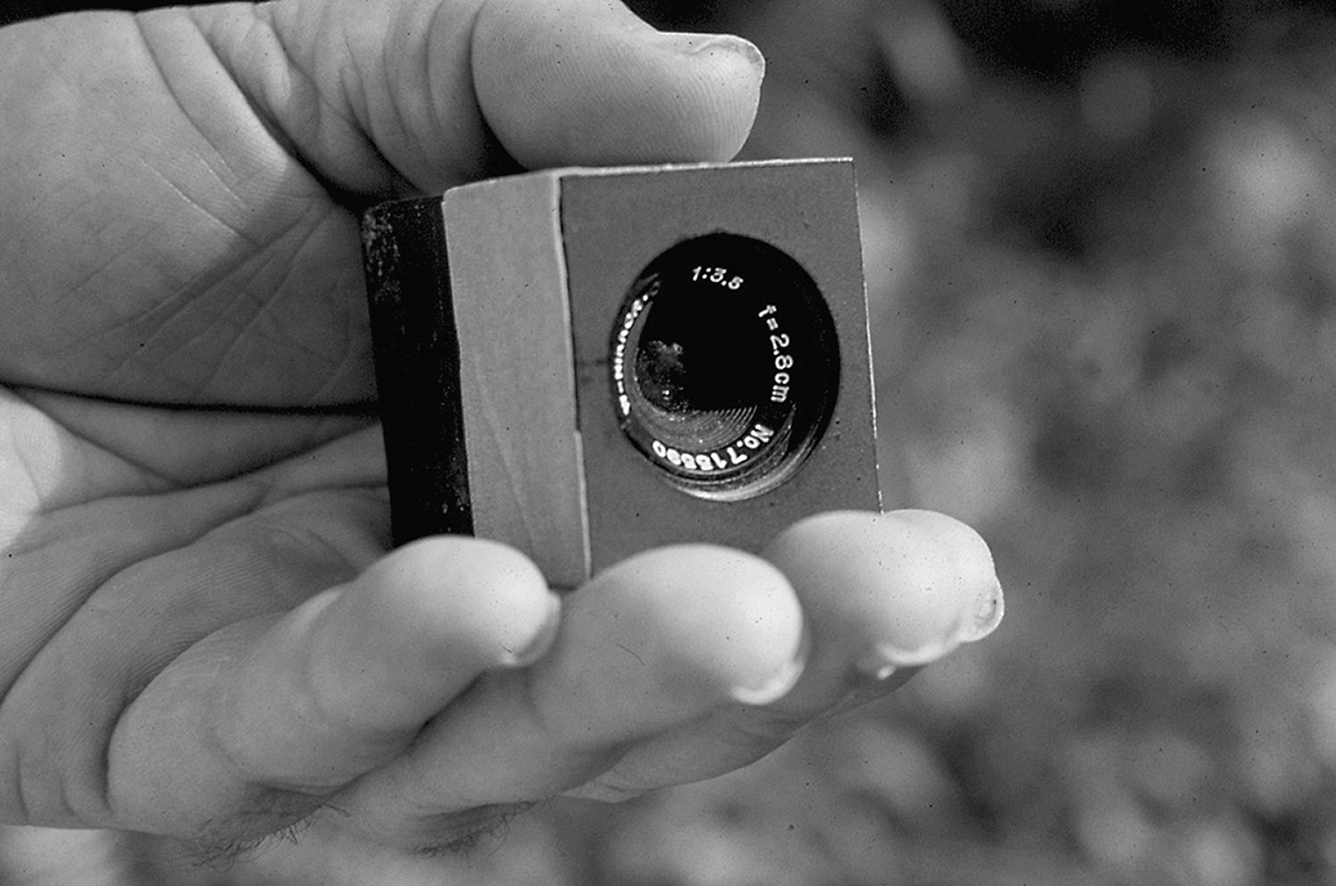 Tiny camera Clyde made to place inside small ARCHITECTURAL models