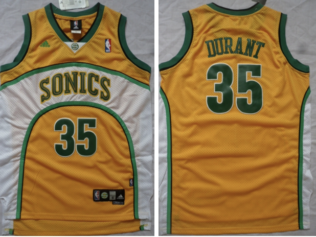 kevin durant supersonics shirt