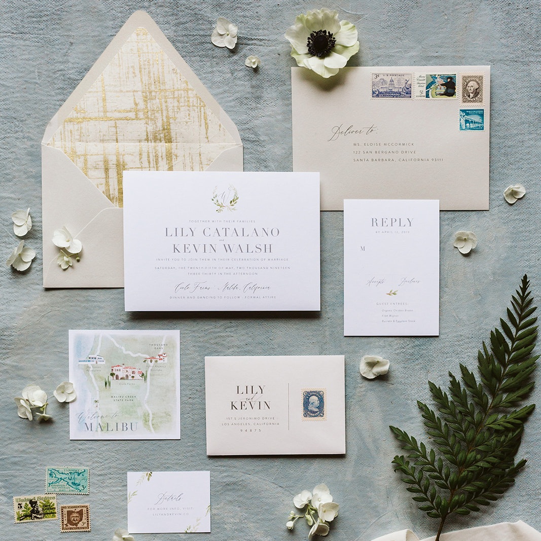 Classic Neutral Gold Malibu Wedding