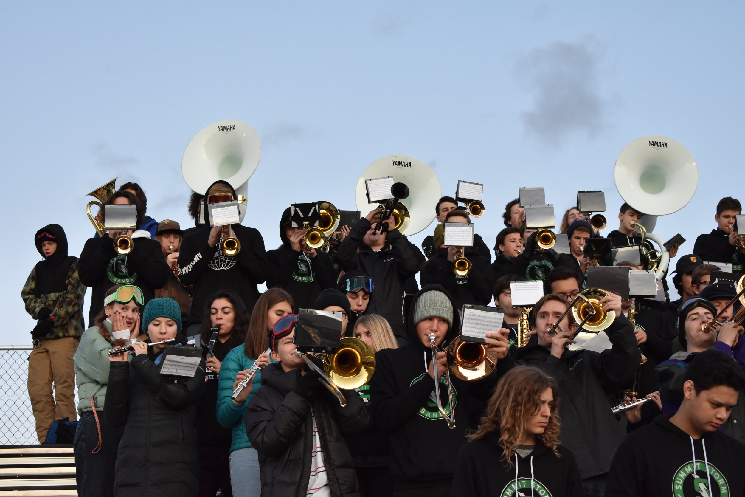 Summit Pep Band at the Summit vs. South Salem Football Game