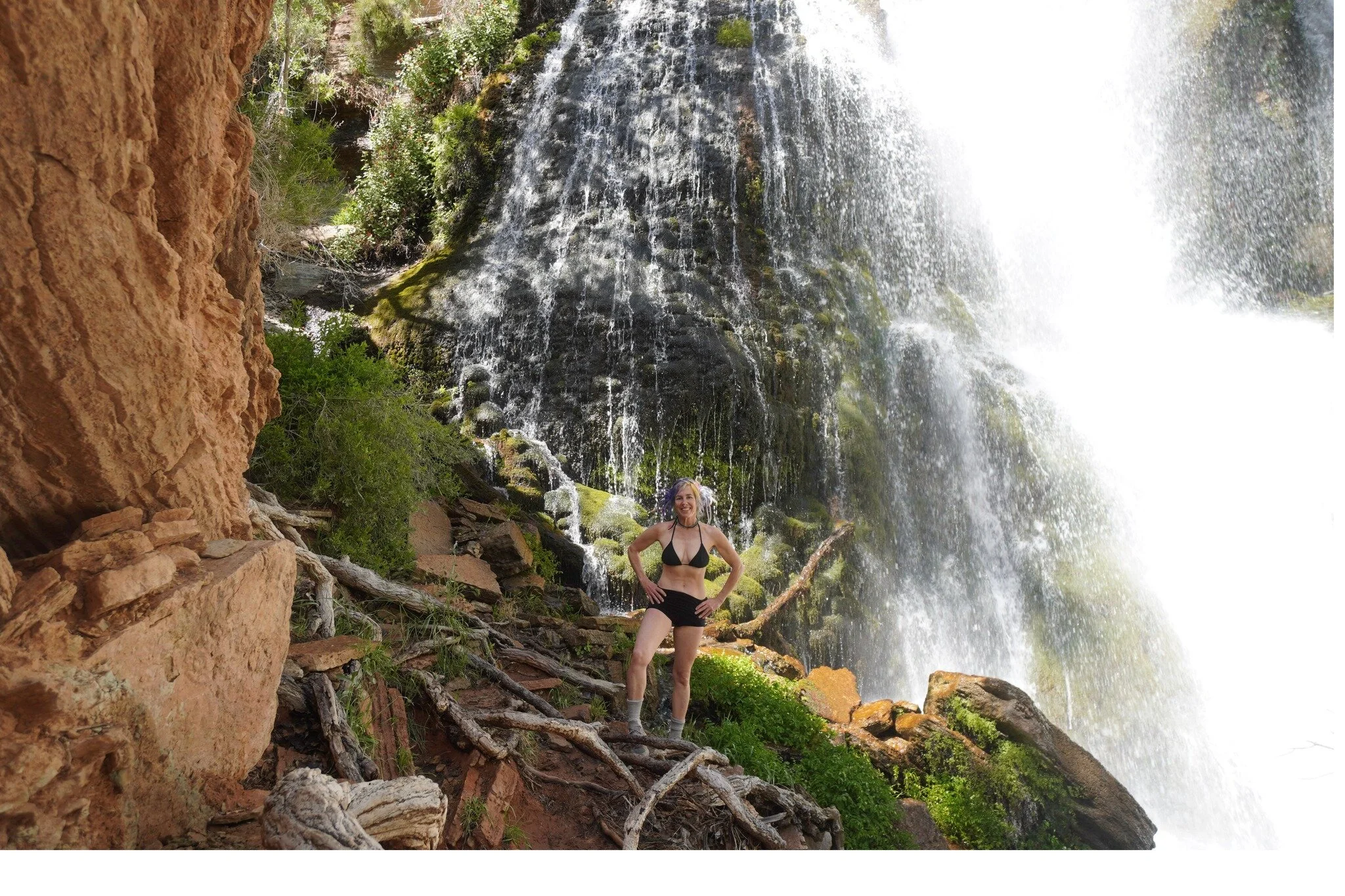Happy Waterfall Wednesday! 
#waterfall #backpacker #wet #thunderriver #grandcanyon #backcountry #backcountryhiking