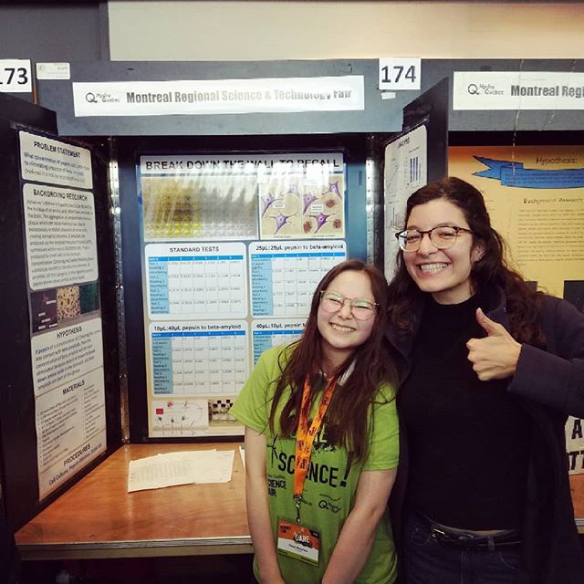 Look at these happy faces! Montreal Regional Science Fair was a blast, and we're so happy we've been part of it! Award ceremony tonight and crossing our fingers!!!!!
.
.
.
#stemgirlsrock #stem #science #girlsdoscience #diybio #openscience #biology .
