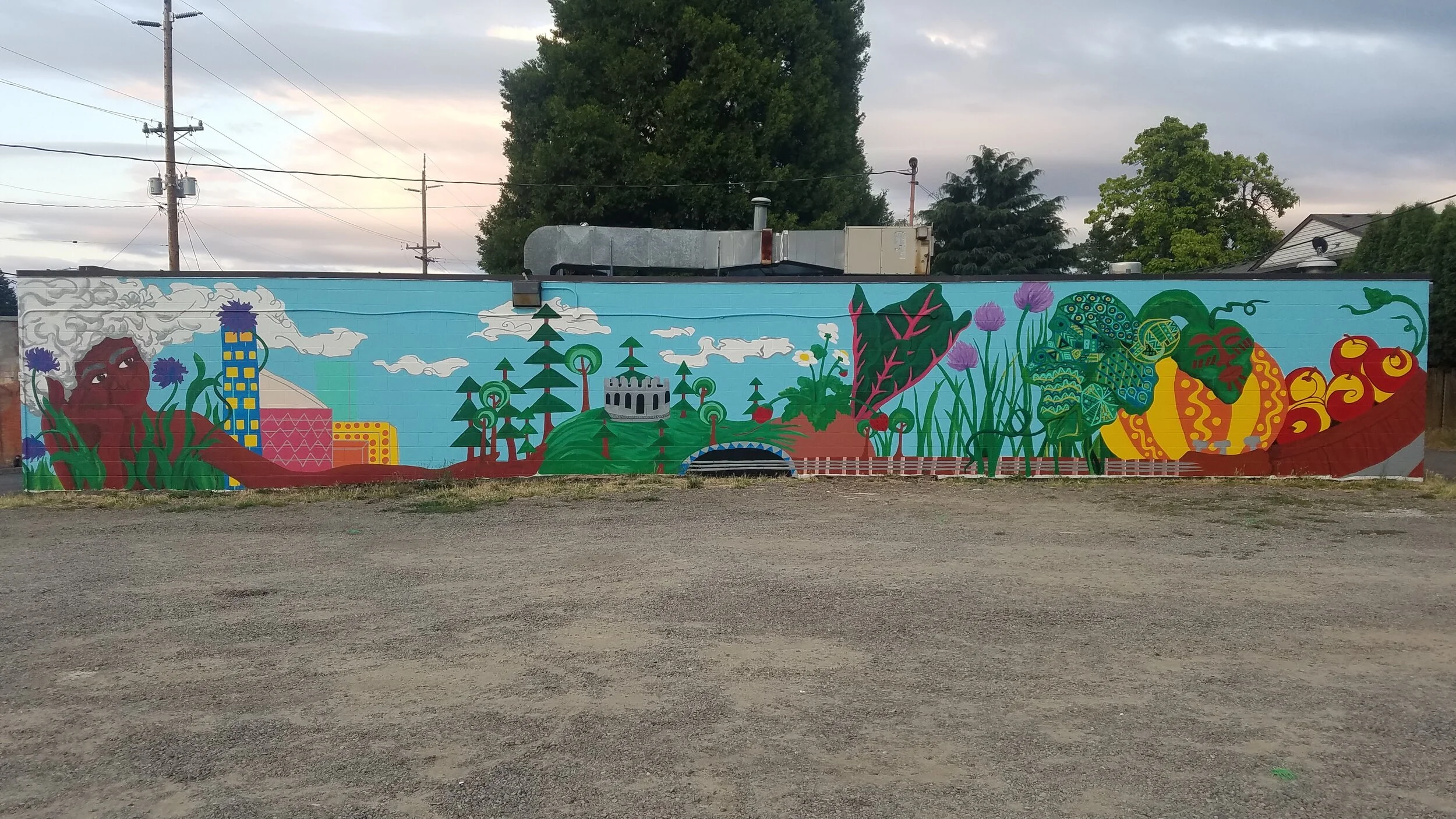   Goddex   Exterior Acrylic on cement, ____ 2019. 