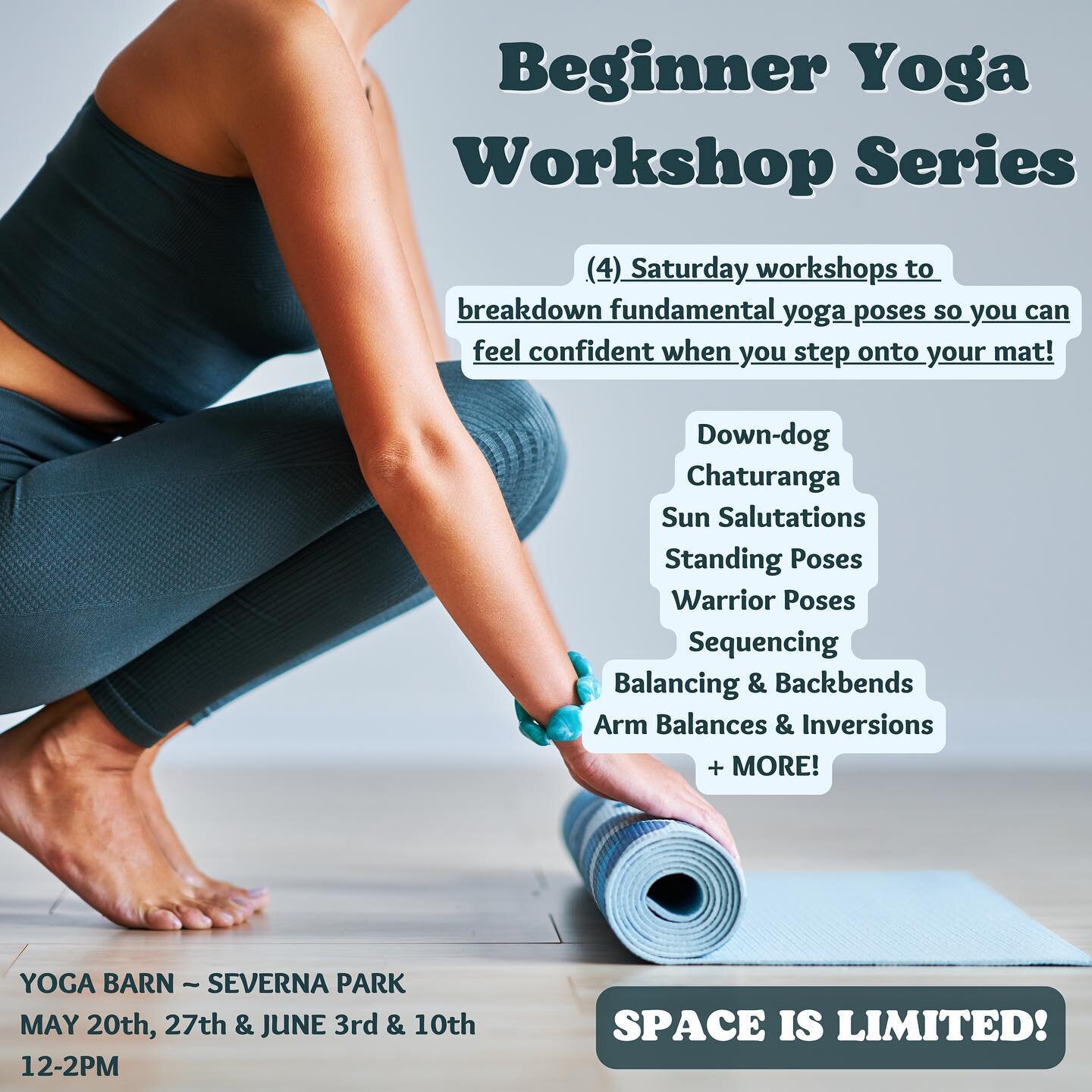 🔥 An intensive beginner workshop to take your yoga practice to the next level. Four Saturdays to take a deep dive into all things YOGA! 🔥

Whether you&rsquo;re brand new to yoga or have been practicing for a while, this beginner workshop series wil