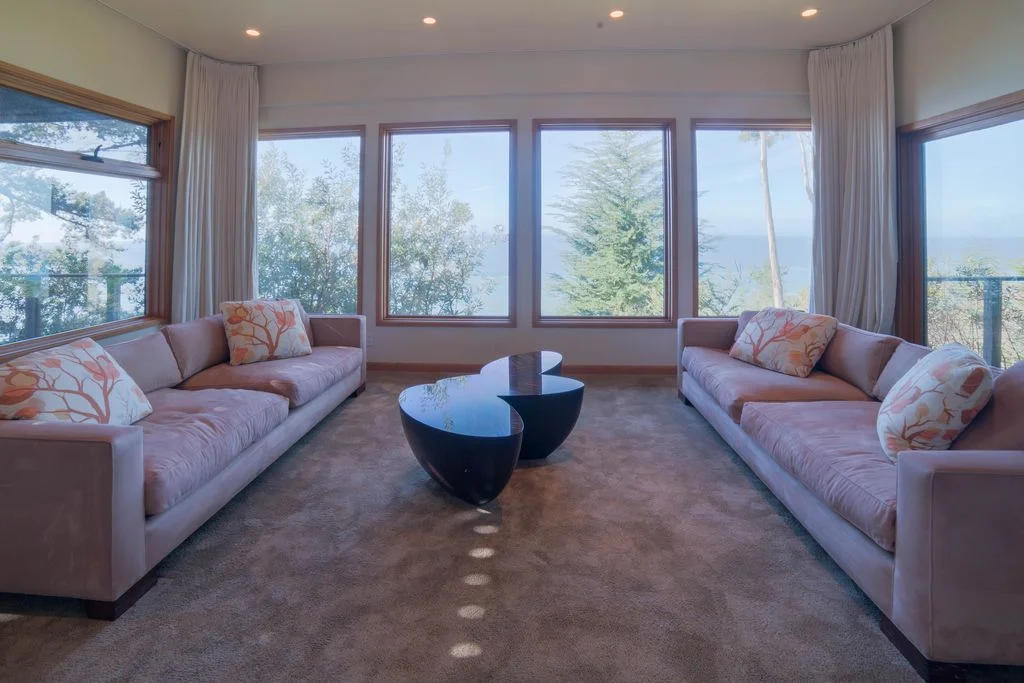 Common area that doubles as sleeping space for two