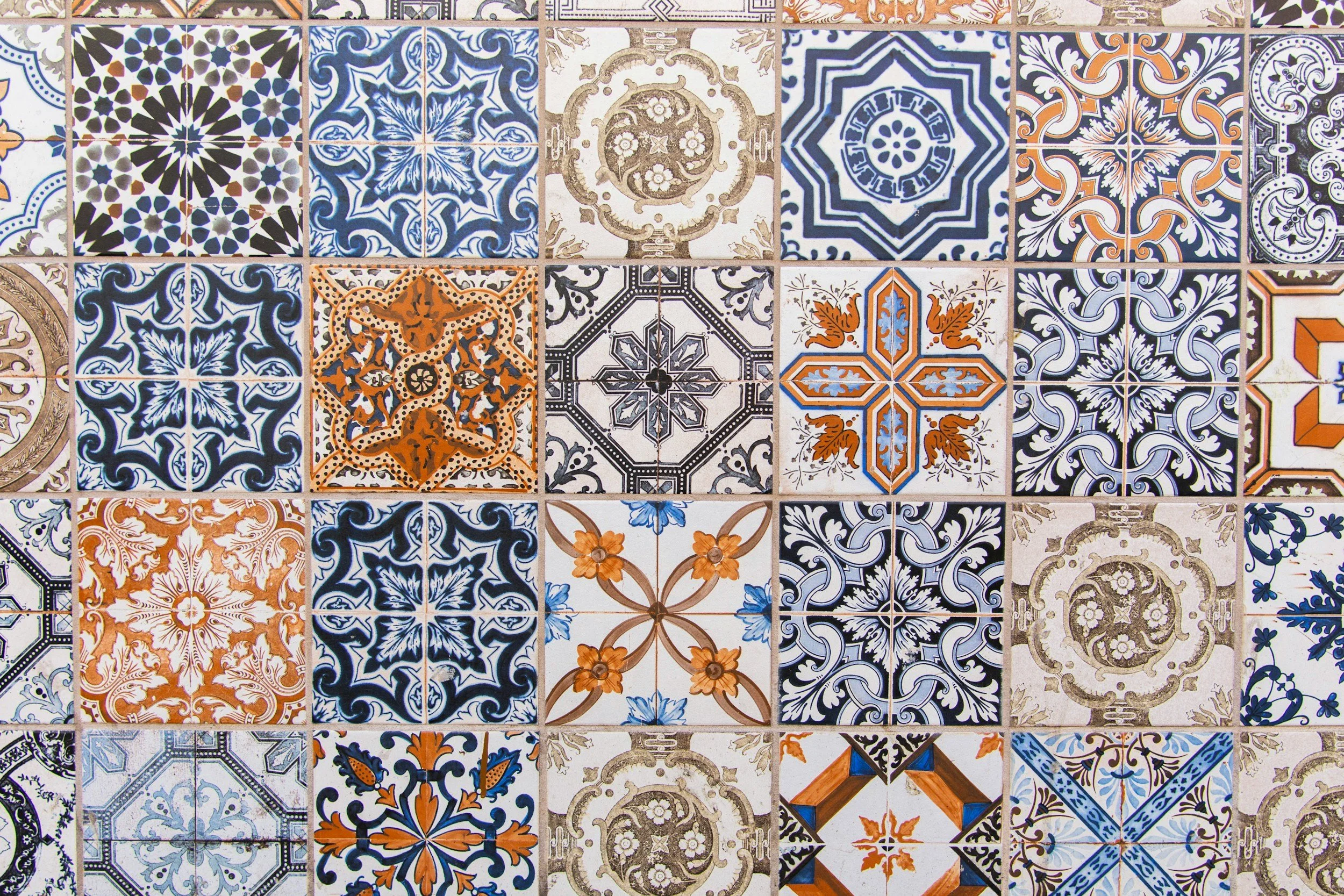 Marble Painted Tile Coaster