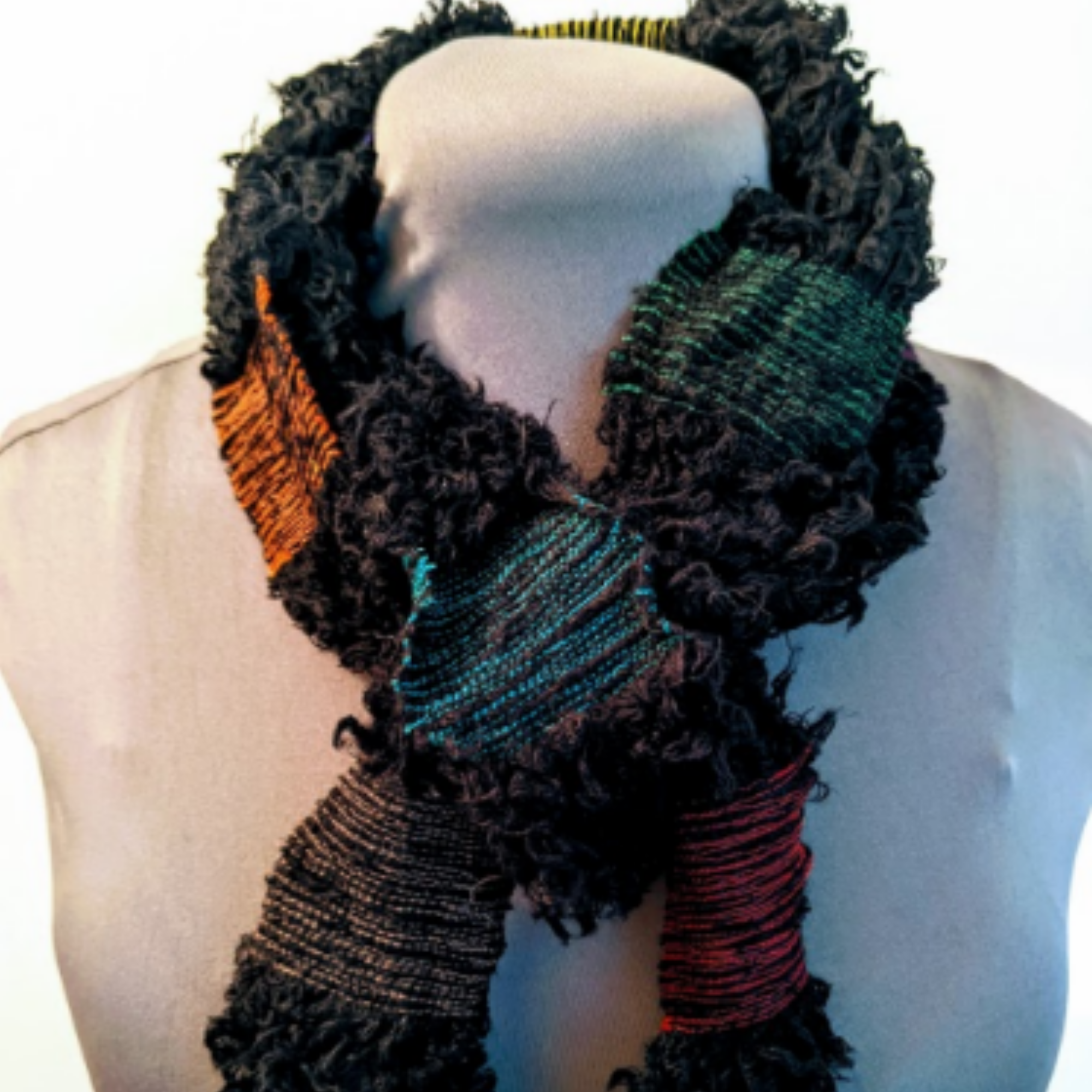Sewn Yarn Scarf