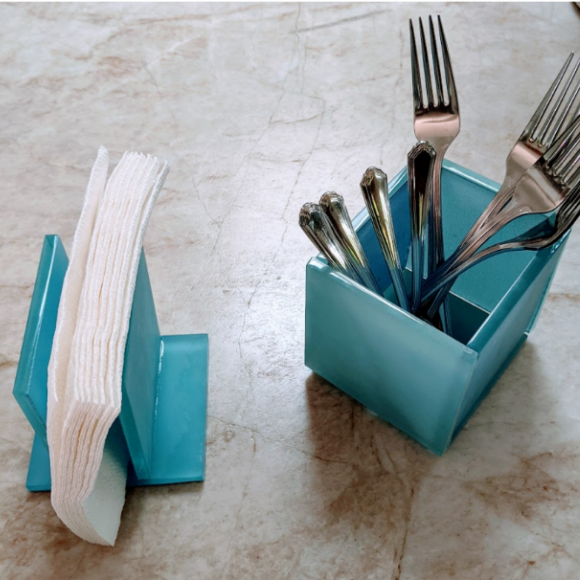 Tile Napkin Holders and Utensil/Pencil Holders