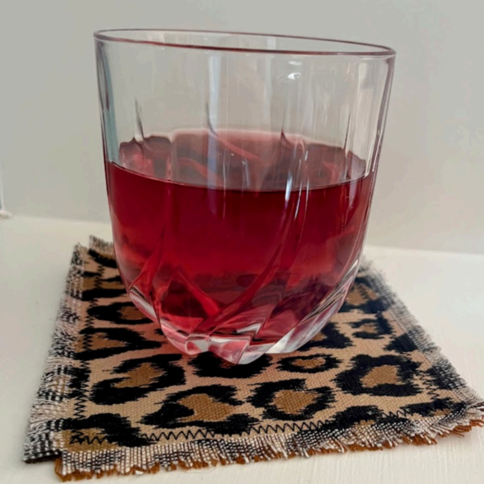 Frayed-Edge Fabric Coasters