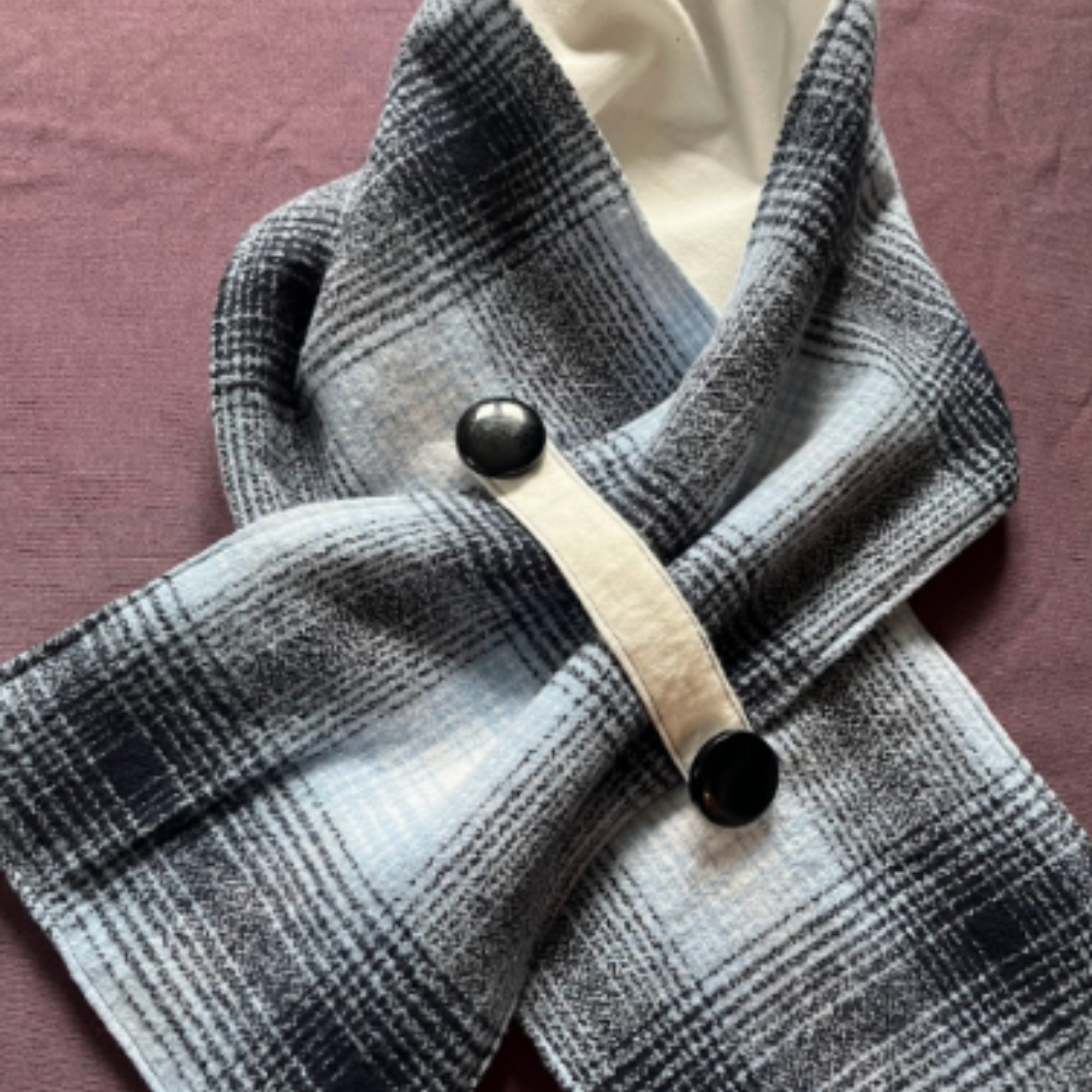 Button Tab Scarf/Neck Warmer