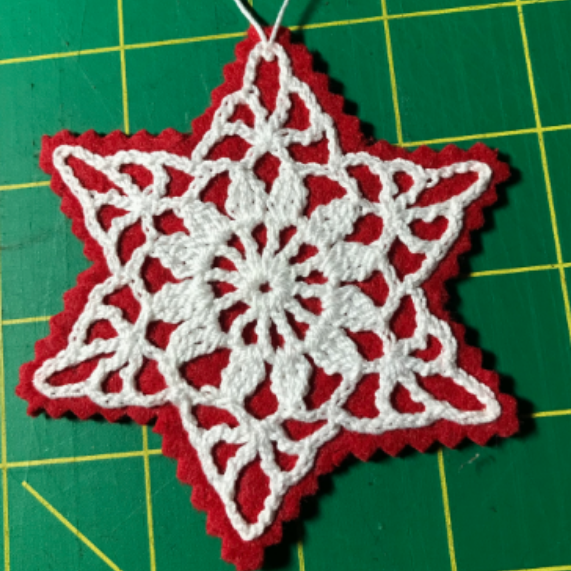 Crocheted Snowflake Ornament
