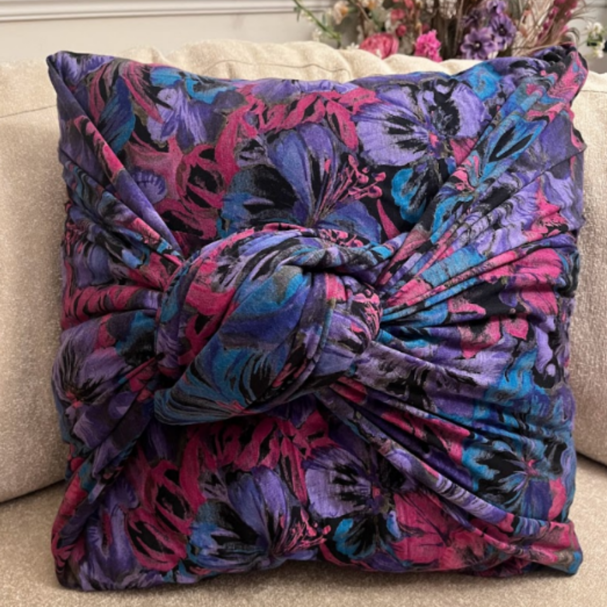 No-Sew Pillow Cover