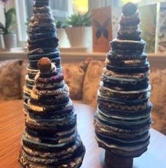 Handmade fabric trees