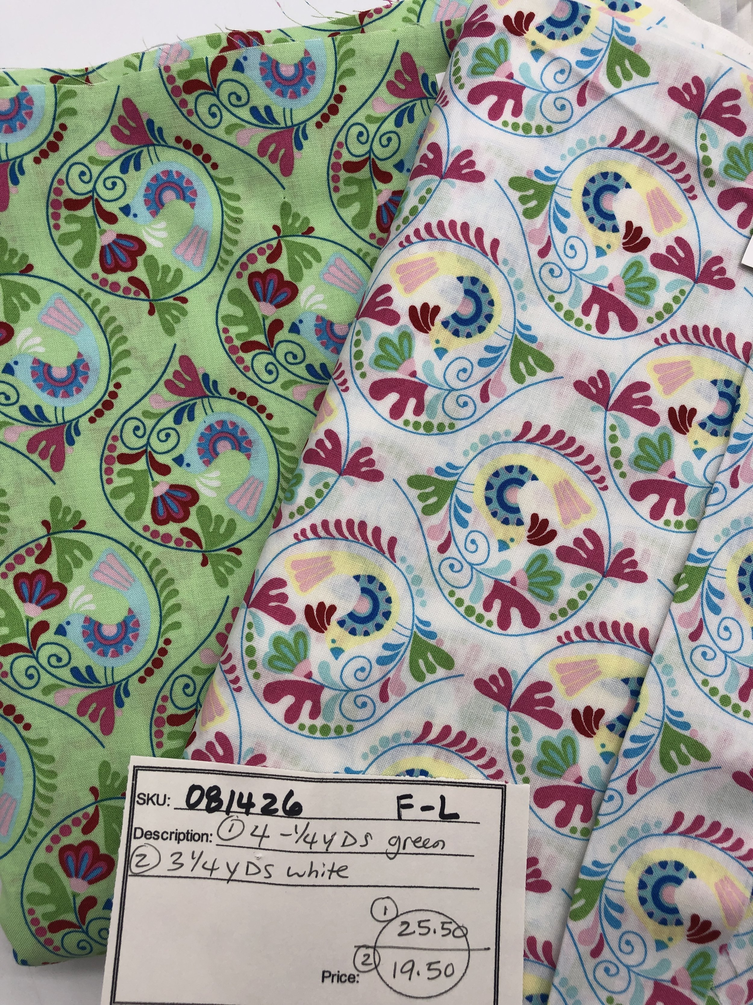 081426-F-L Florals; Cotton; 44"; Variants