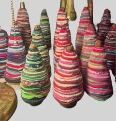 Handmade fabric trees