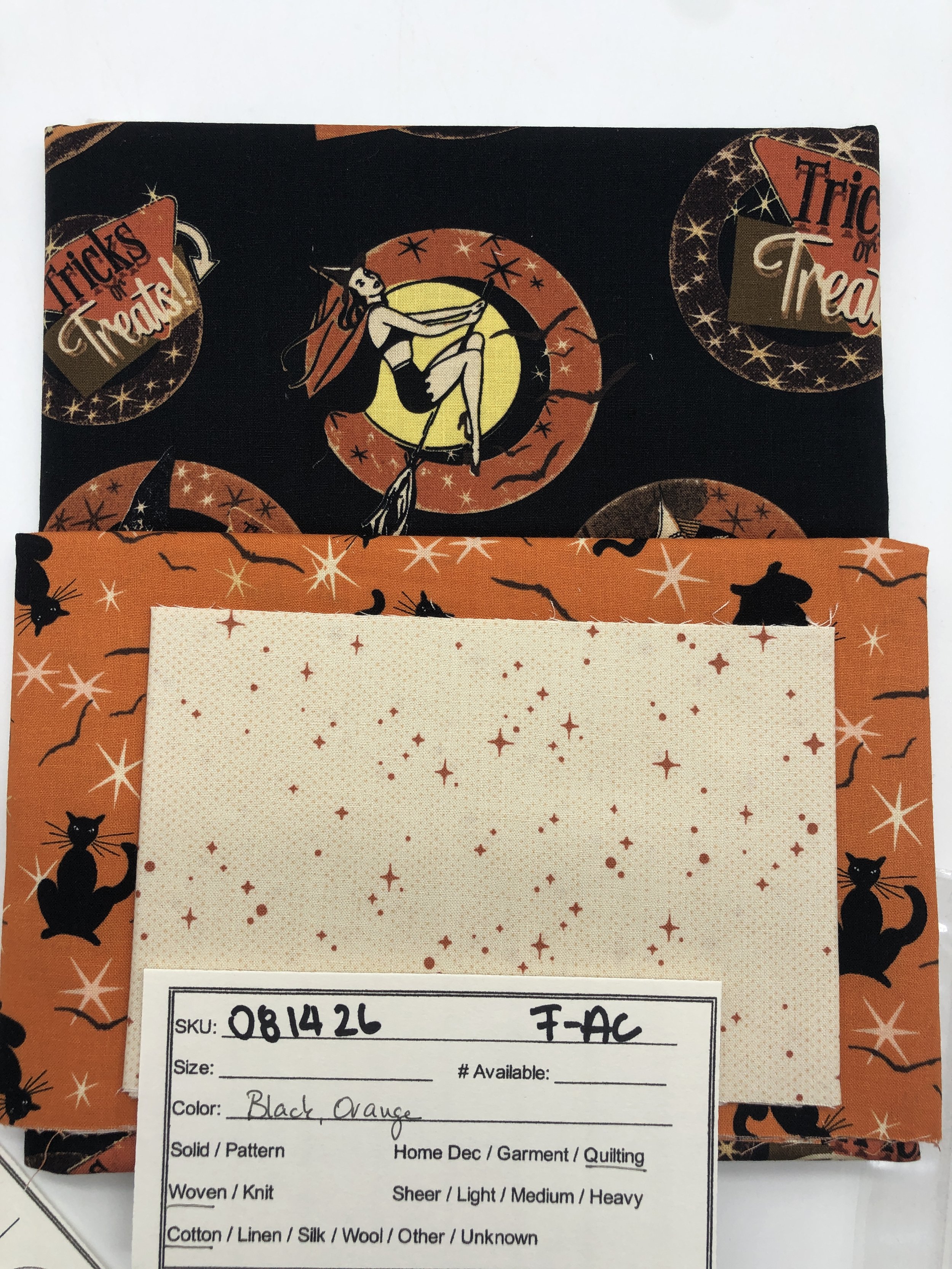081426-F-AC "Retro Halloween" pillowcase kit; Cotton