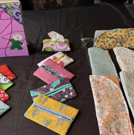 Handmade tissue holders and eye glass cases