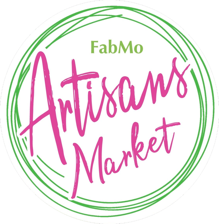 FabMo Artisans Market logo in green and pink