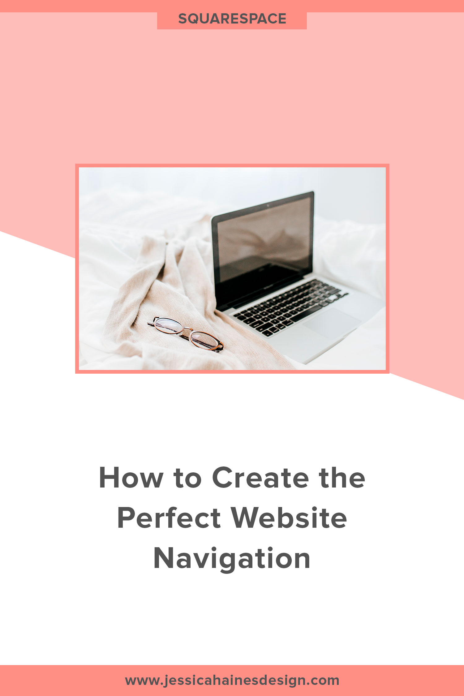 Your website navigation is only a small part of your website, but what you include will have a big impact on how easy it is for your visitors to find their way around your website. Here you will learn more about navigation best practices and how you can update your navigation in Squarespace | www.jessicahainesdesign.com
