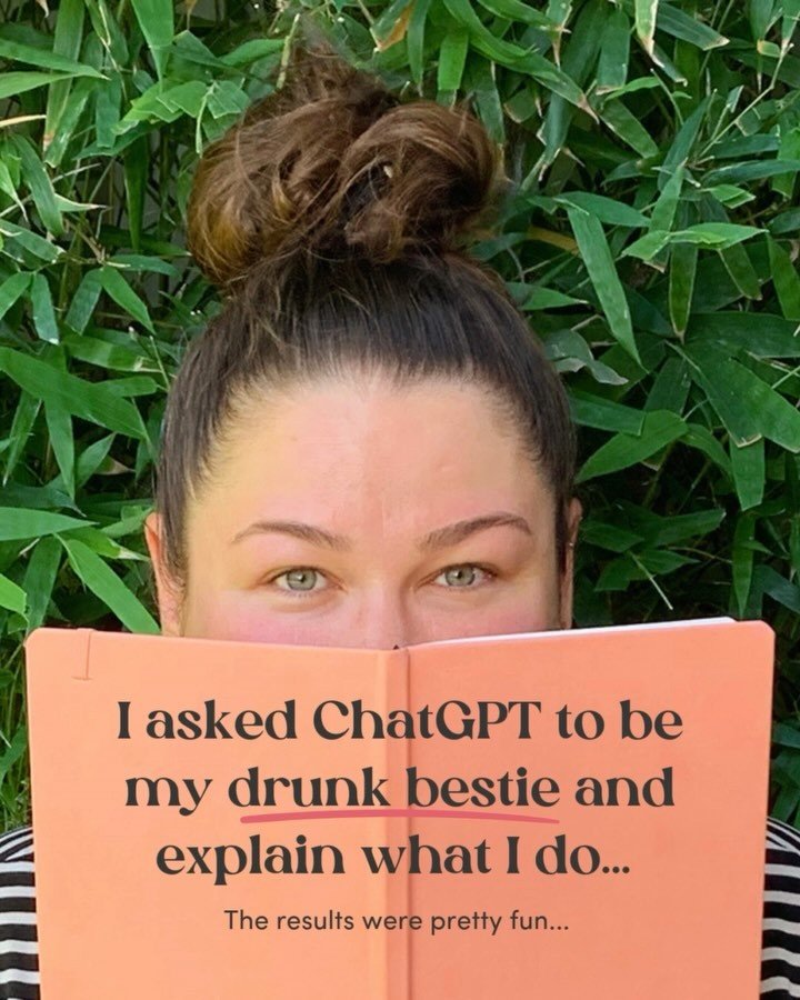 &ldquo;Hey Chatty, act like my drunk BFF and describe what I do...&rdquo;

💪 Challenge accepted

✨ 10/10 would hire myself to design my website after reading this! 😉
(oh wait, I already am!)

Chatty&rsquo;s response was strategic, sassy and slightl