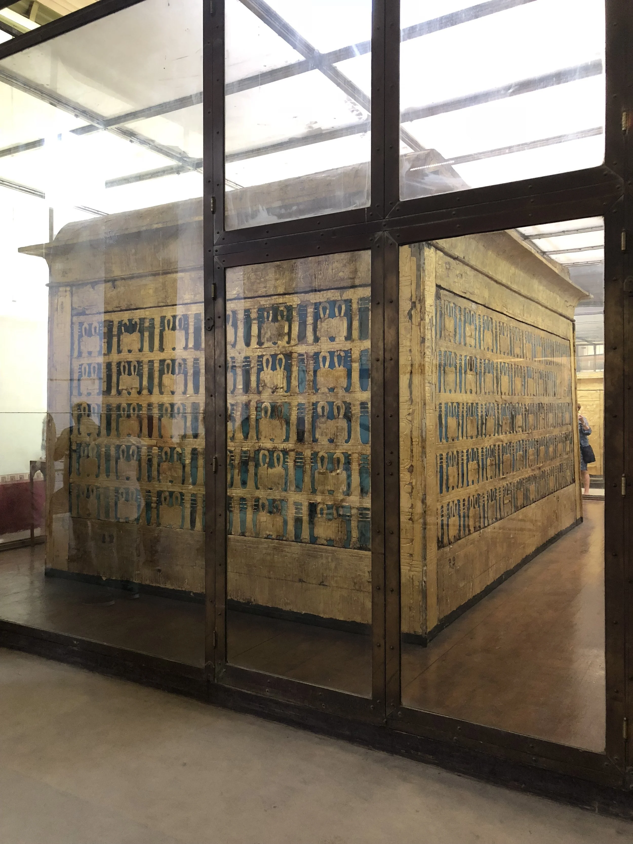 Gold Leaf Wooden Case from King Tuts Tomb