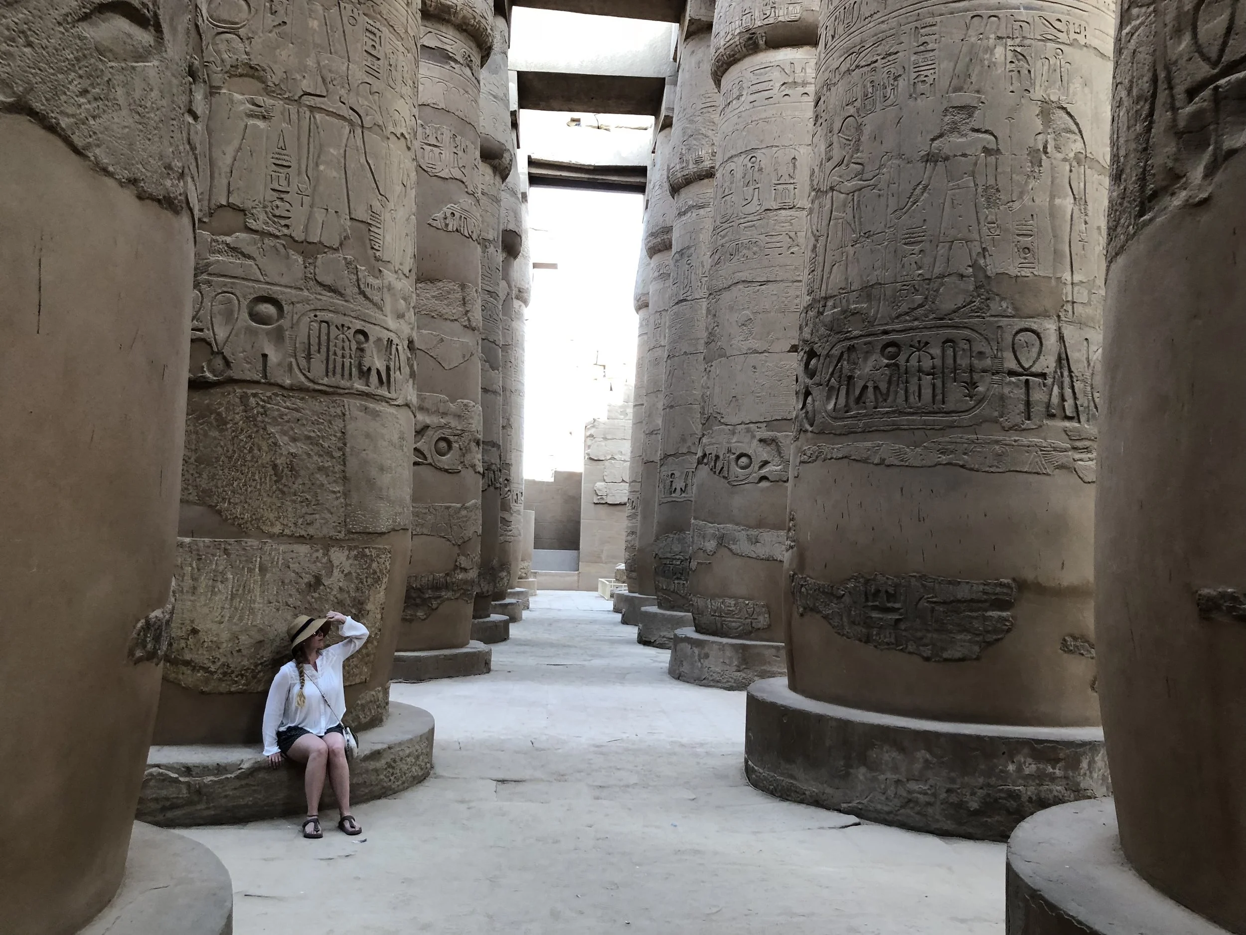Columns at Karnak Temple