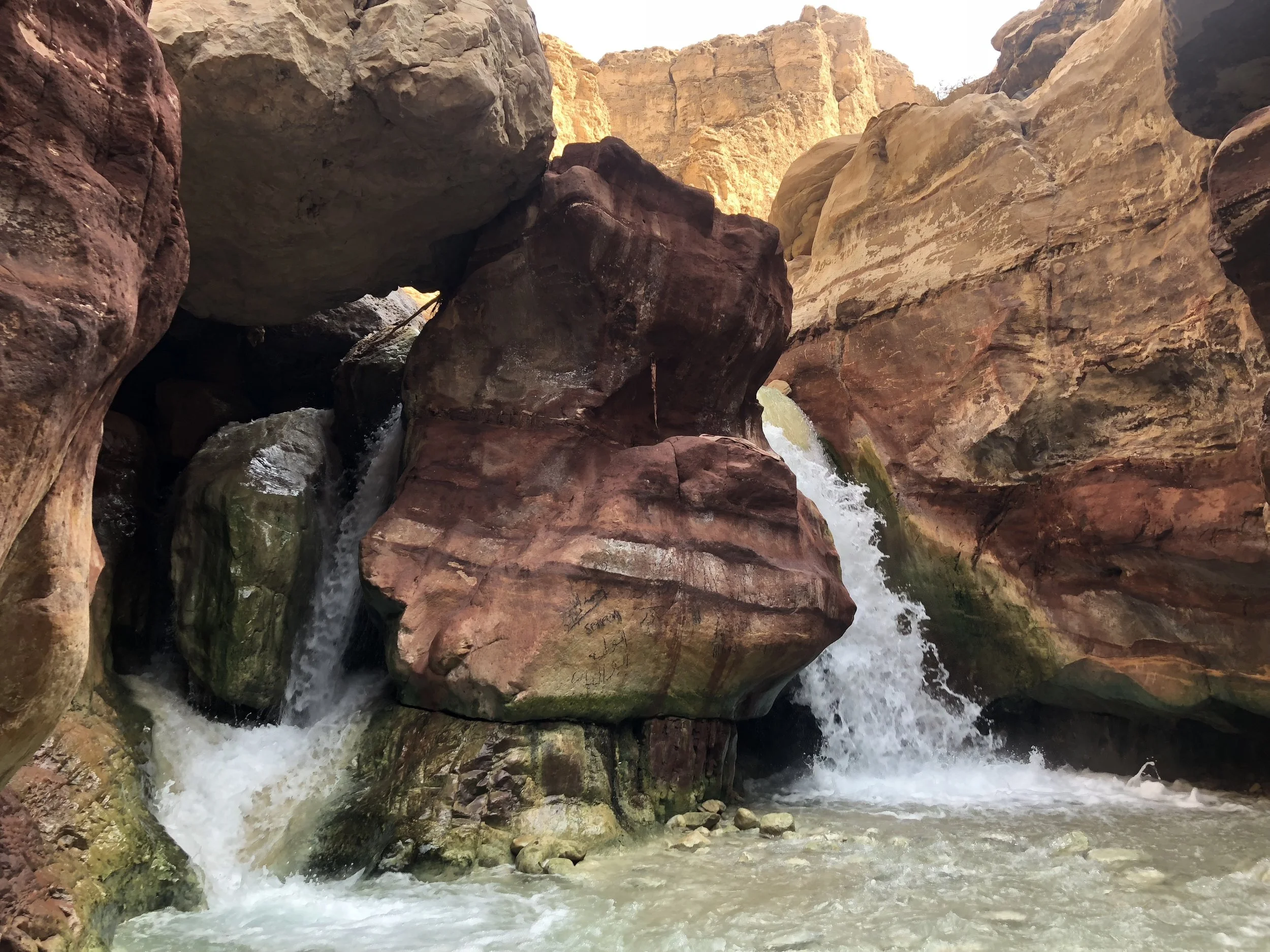 Waterfalls in Wadi Zarqa