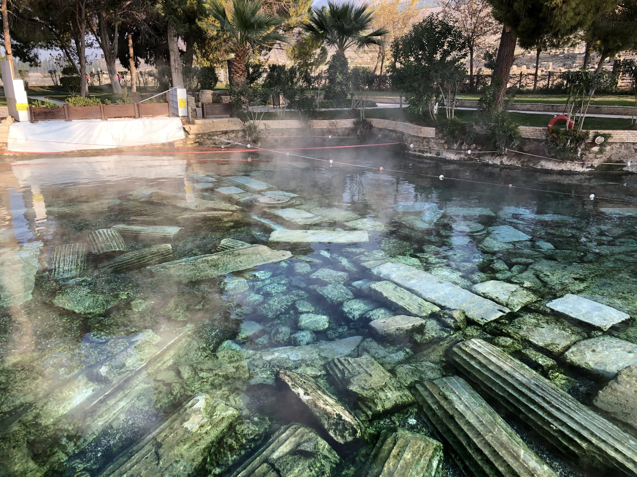 Hot Springs littered with Ruins