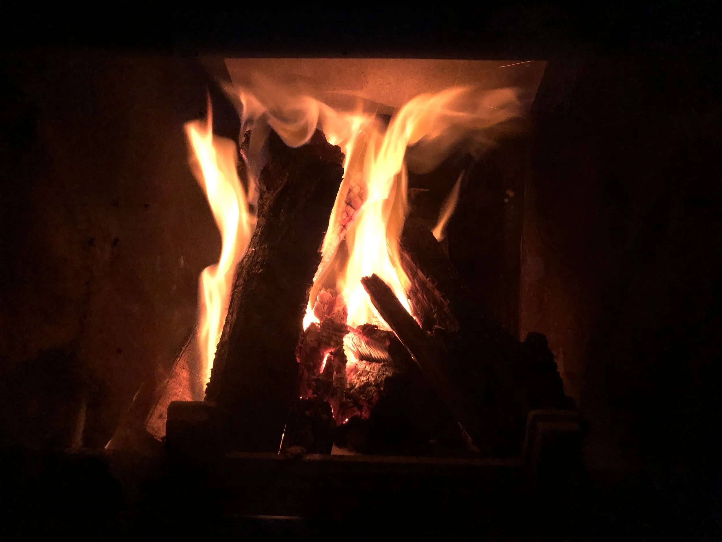 Our fire in our room at  Ayasoluk Hotel