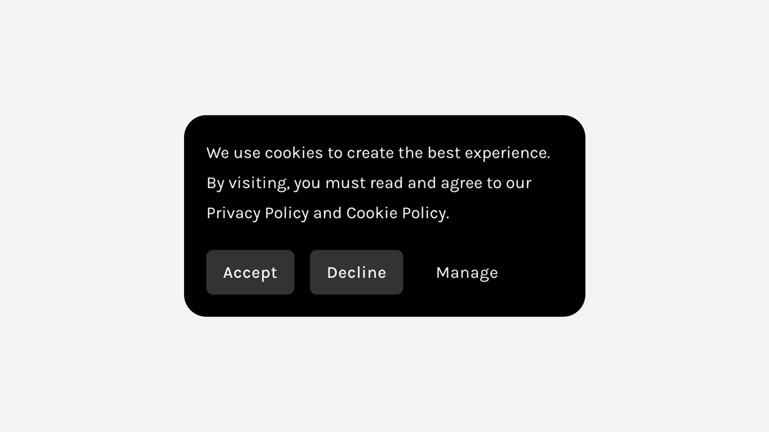 Rounded Corners Style - Cookie Banner — Ghost Plugins