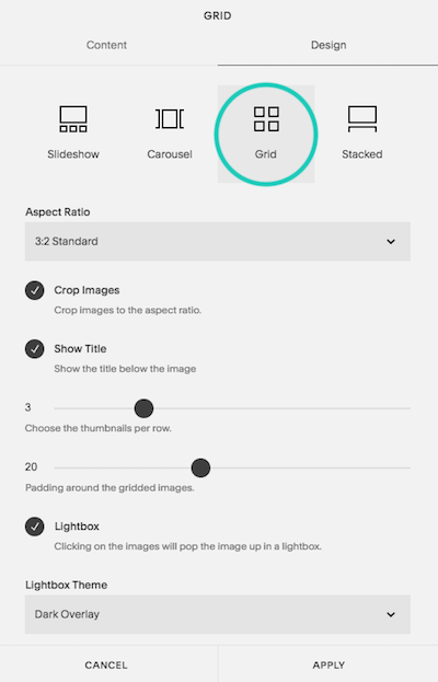 Grid Gallery Title Labels — Ghost Plugins