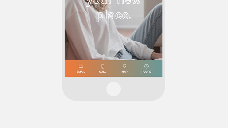 Mobile Info Bar Gradient Color