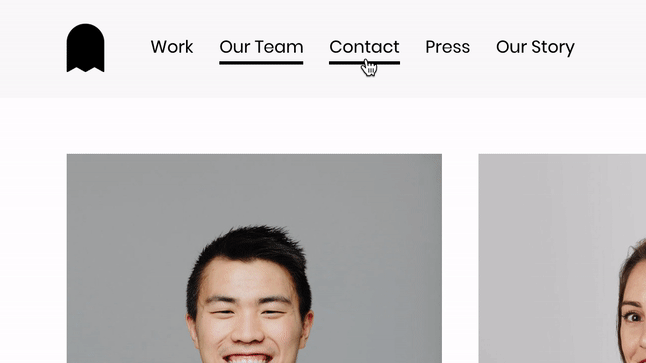 Thicker Navigation Line On Hover