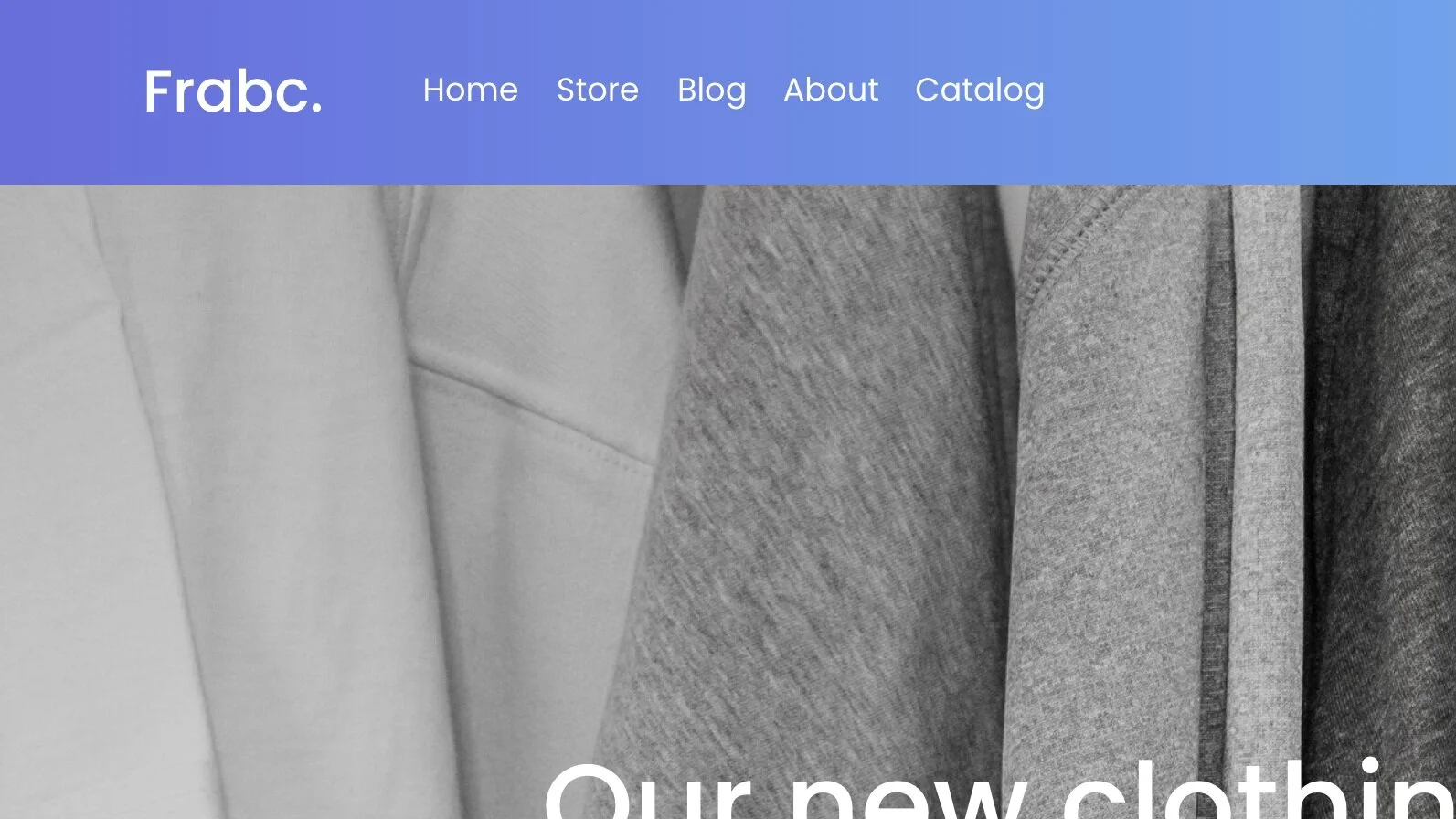 Gradient Site Header