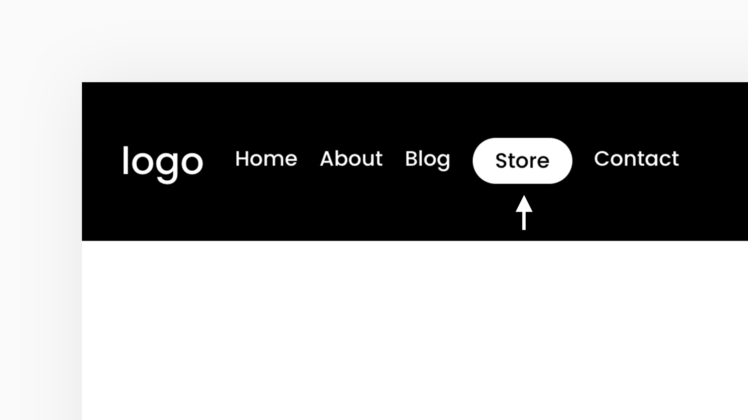 Active Navigation Link - Pill Style