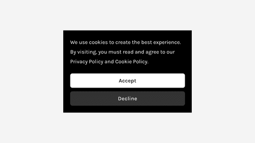 Stacked Buttons - Cookie Banner — Ghost Plugins