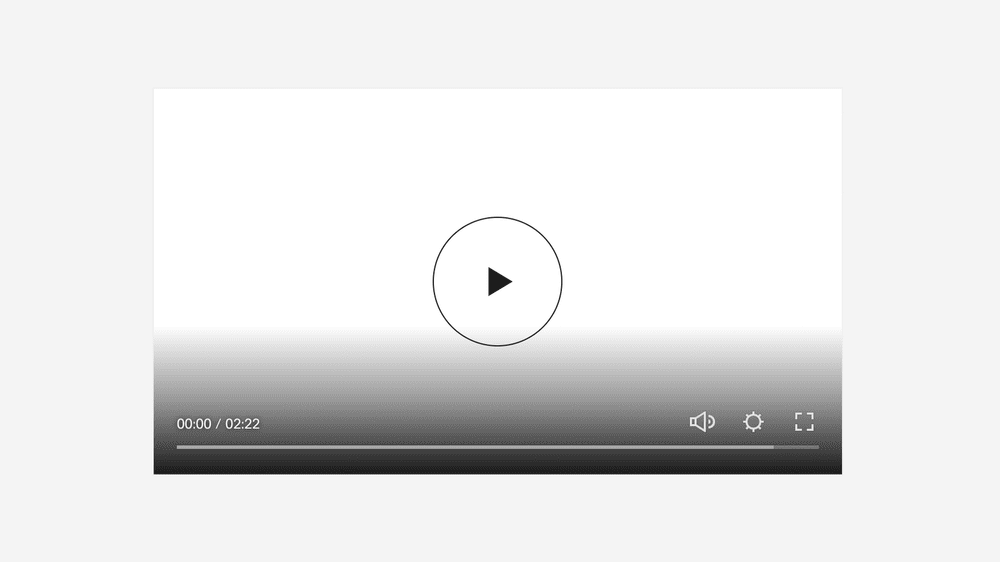 Simple Play Button Style - Video Block — Ghost Plugins