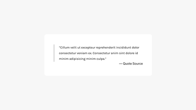 Quote Block — Ghost Plugins