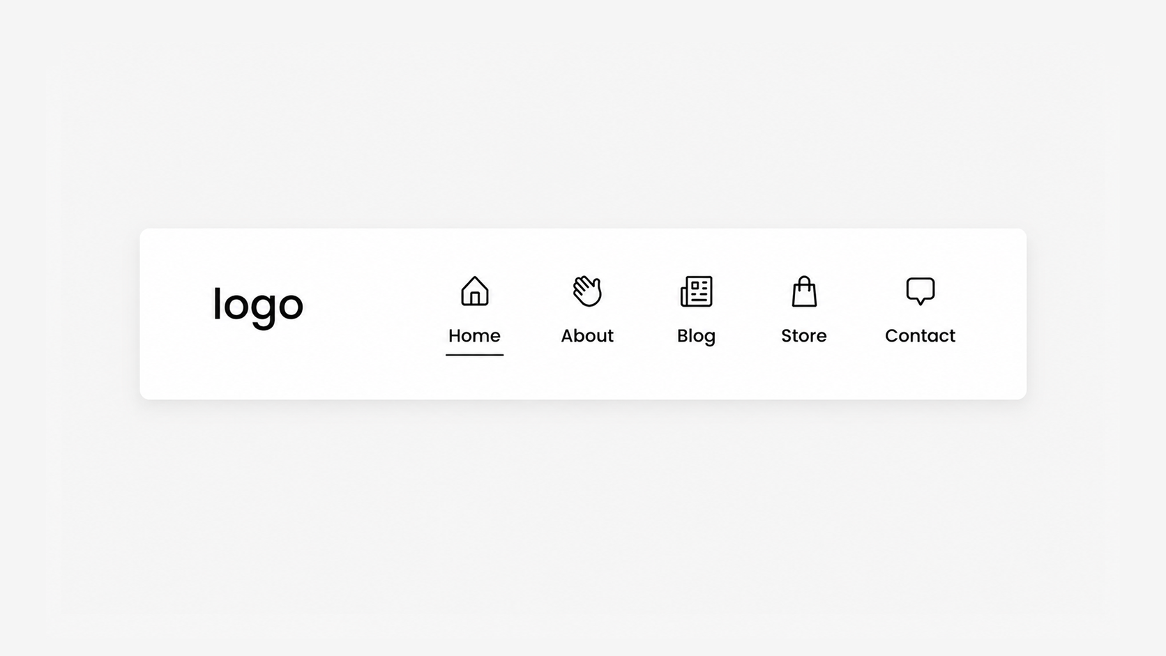 Easy Header Navigation Icons