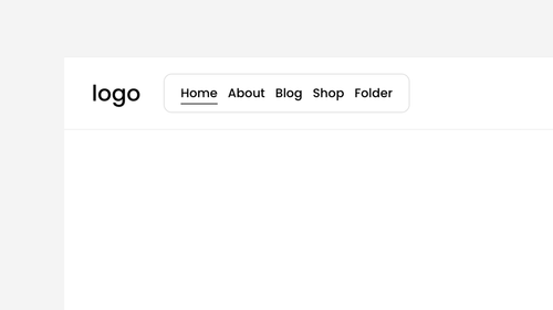 Header Navigation - Border Style — Ghost Plugins