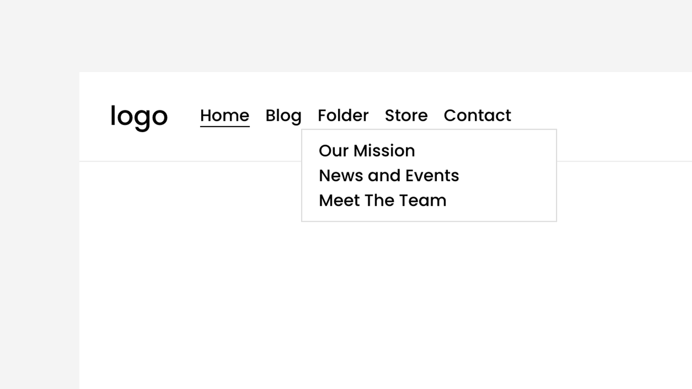 Border Style - Navigation Dropdown — Ghost Plugins