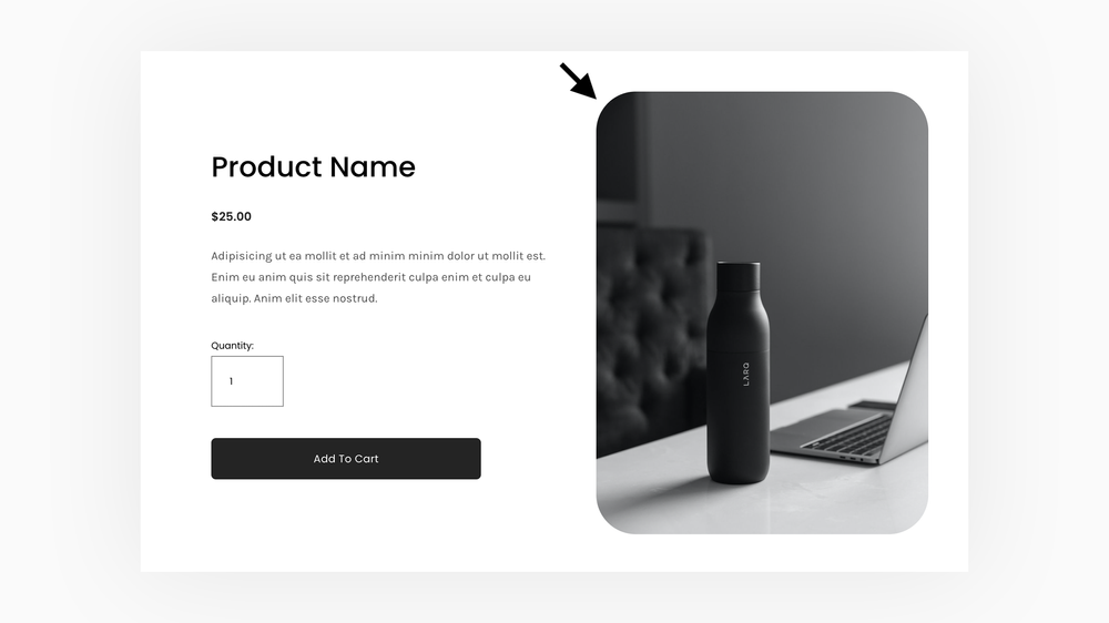 Product Image Rounded Corners - Simple Layout — Ghost Plugins
