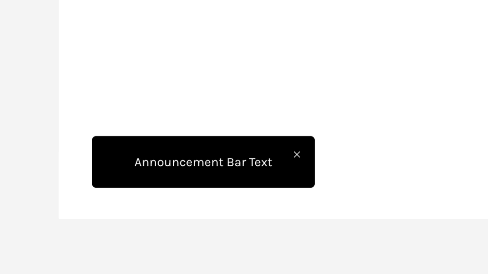 Mini Announcement Bar — Ghost Plugins