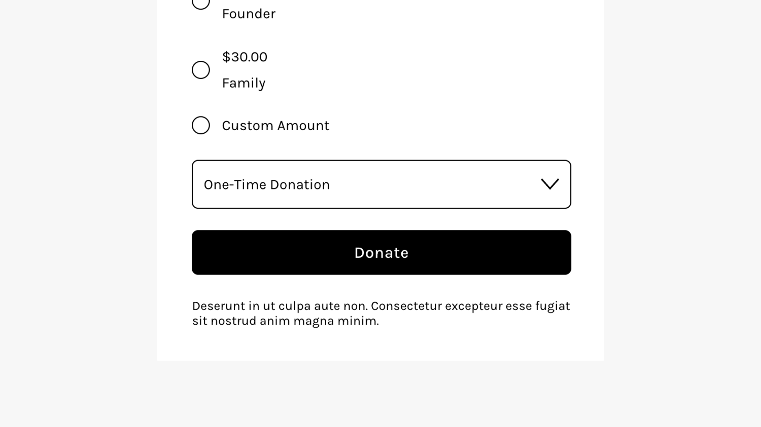Full Width Button - Donation Block — Ghost Plugins